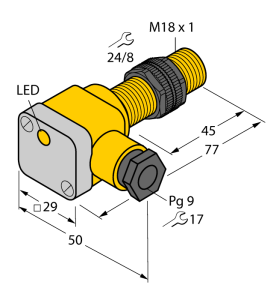 Индуктивный датчик - BI5-P18SK-AN6X - 46566 Turck