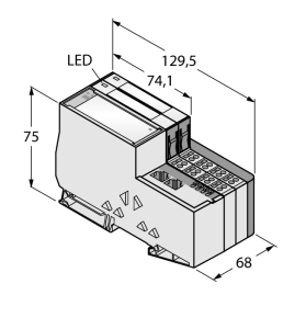 Комплект в IP20 - TI-BL20-E-EN-4 - 7030615 Turck 