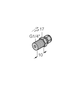 Детектирование температурыКомпрессионные фитинги - CF-M-3-G1/4-A4 - 9910407 Turck