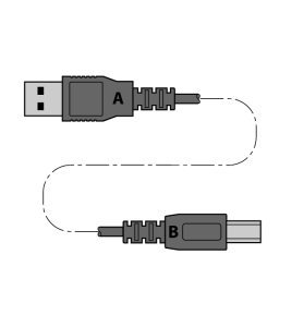 Кабель USB 2.0Вилка-А на Вилку-B 1.8 метра - USB 2.0 cable 1.8m - 6827387 Turck