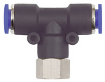 Riegler 109509 Вставной Т-образный фитинг, серия Blue, вращающийся, M5 внутр. 148.005-4