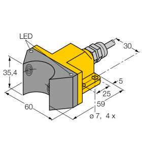 ИндуктивныйСдвоенный датчик для приводов вращения - NI4-DSU35-2ADZ30X2 - 4290000 Turck