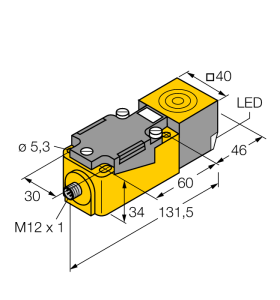 Индуктивный датчик - NI50U-CP40-AP6X2-H1141 - 1625835 Turck