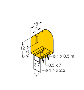 Индуктивный датчикщелевой тип - SI2-K08-Y1 - 1007700 Turck