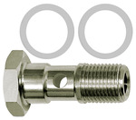Riegler 110447 Полый винт с уплотнительным кольцом из PTFE, одинарный, G 1/2 60.012 ES