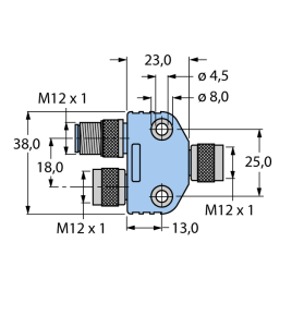 Аксессуары для полевых шин - VB2-FKM-FKM-FSM57 - 6602331 Turck