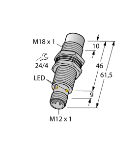 Индуктивный датчик - Ni10U-MT18M-AD4X-H1144 - 4405071 Turck