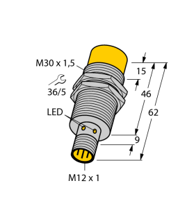 Индуктивный датчик - NI30U-EM30-AP6X-H1141 - 1646632 Turck