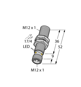 Индуктивный датчик - BI3U-M12-AN6X-H1141 - 1634150 Turck