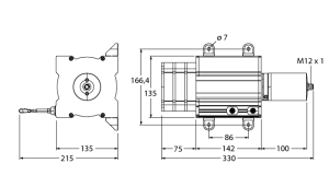 Тросиковые - DW30000-135-7E-H1141 - 1544567 Turck