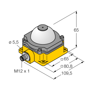 Светодиодный индикатормаяк со звуковым сигналом - K80LGRA2YPQ - 3078096 Turck