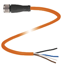 Pepperl+Fuchs. Female connector V1-G-S-BK2M-PUR-A