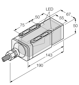 Индуктивный датчикДля подводного применения - NI35-CP40-VP4X2/S369-F 30M - 1569425 Turck