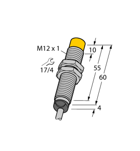 Индуктивный датчикс аналоговым выходом - NI5-M12-LIU - 1535536 Turck