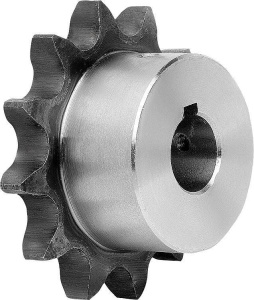 Norelem 22250 Sprockets single 3/4 x 7/16 DIN ISO 606, ready to install