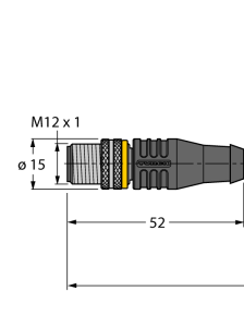 Кабель привода/датчика, ПУРСоединительный кабель - RSS4.5T-10/TXL - 6626381 Turck