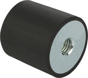 Norelem 26104 Rubber buffers steel or stainless steel, type C
