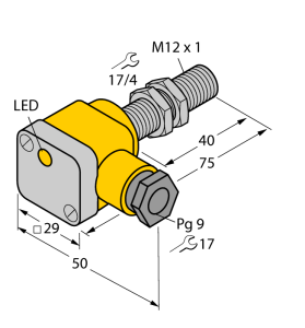 Индуктивный датчик - BI2-G12SK-AN6X - 46361 Turck
