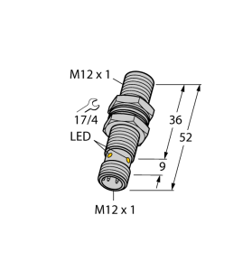 Индуктивный датчик - BI6U-MT12-AN6X-H1141 - 1644822 Turck