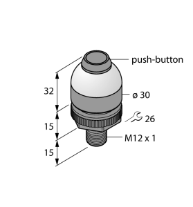 Pick-to-Lightдатчик положенияКнопка для выбора процессов - K30APPBGRCQ - 3017594 Turck 