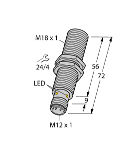 Индуктивный датчикс селективными характеристиками - BI5NF-EM18HE-AP6X2-H1141 - 1615000 Turck