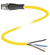 Pepperl+Fuchs. Cable connector V1S-G-YE5M-PVC-U