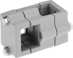 Norelem 29002 Tube clamps cross, aluminium