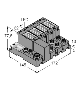 Набор для Profibus DPV1 в исполнении IP67 - TI-BL67-DPV1-6 - 1545030 Turck 