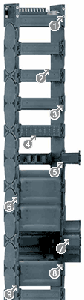 Series E4.64L - Chain, openable from both sides with crossbars every link Igus 