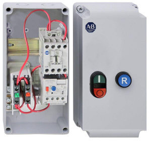 Allen-Bradley 109-C16LBE1D-1M-7 109C Нереверсивный некомбинируемый стартер в пластиковом корпусе по стандарту IEC