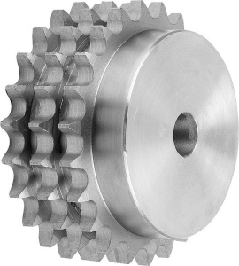 Norelem 22254 Sprockets triplex 1 x 17,02 mm DIN ISO 606