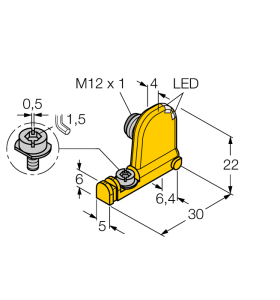 Датчик магнитного полядля пневмоцилиндров - BIM-UNT-AP6X2-H1141 - 4685726 Turck