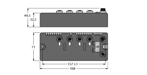 Компактная станция промышленной шины BL для CANopen4 analoge Eingange fur Pt and Ni Sensoren - BLCCO-4M12L-2AI-PT-2AI-PT Turck 