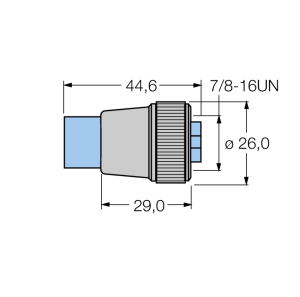 Аксессуары для полевых шинОконечный резистор шины - RKM57-TR2 - 6602065 Turck