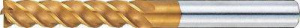 Misumi TSC series carbide multi-functional square end mill, 4-flute, 45° spiral / long model