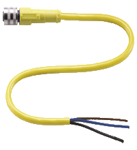 Pepperl+Fuchs. Female connector V11B-G-YE2M-PVC
