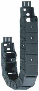 Series 14 - Chain, snap-open along inner radius Igus 