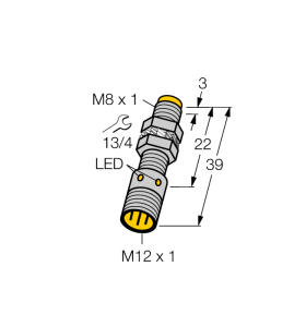 Индуктивный датчик - NI3-EG08K-AP6X-H1341 - 4669660 Turck
