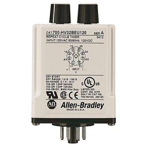 Allen-Bradley 700-HV32BDU120 700-HV Цокольное реле времени повторяющегося цикла