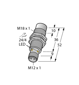 Индуктивный датчик - NI15U-MT18-AP6X-H1141 - 1635333 Turck