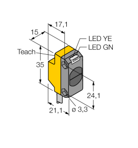 Фотоэлектрический датчикдиффузионный датчик - QS18EP6DB - 3068746 Turck