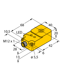 Индуктивный датчик - NI25-Q20-AN6X2-H1141 - 1602802 Turck