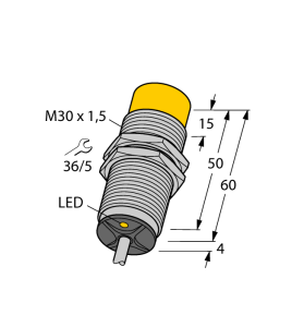 Индуктивный датчик - NI30U-M30-AP6X - 1646630 Turck