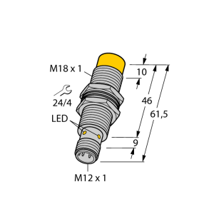 Индуктивный датчик - Ni10U-M18M-AD4X-H1144 - 4405069 Turck