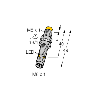 Индуктивный датчик - NI6U-EG08-RP6X-V1131 - 4635831 Turck