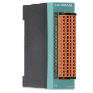 GEFRAN 10130 R-MIXR Module with 8 inputs + 8 digital outputs / 4 relays + 4 inputs + 2 16 Bit analog outputs + 2 CT 