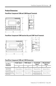 Allen-Bradley 2711C-T3M 2711C PanelView Компонентные терминалы