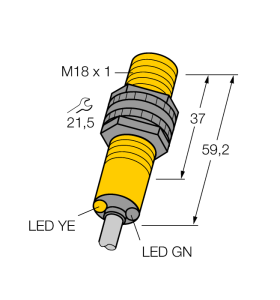 Фотоэлектрический датчикдиффузионный датчик - S18SP6D - 3029410 Turck