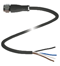 Pepperl+Fuchs. Female connector V1-GV4A-BK5M-PUR-U