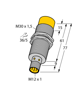 Индуктивный датчикс аналоговым выходом - NI15-M30E-LIU-H1141 - 1535564 Turck